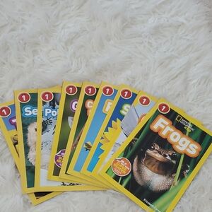 National Geographic Kids Book Set - Yellow and Green Covers - Reading Level 1
